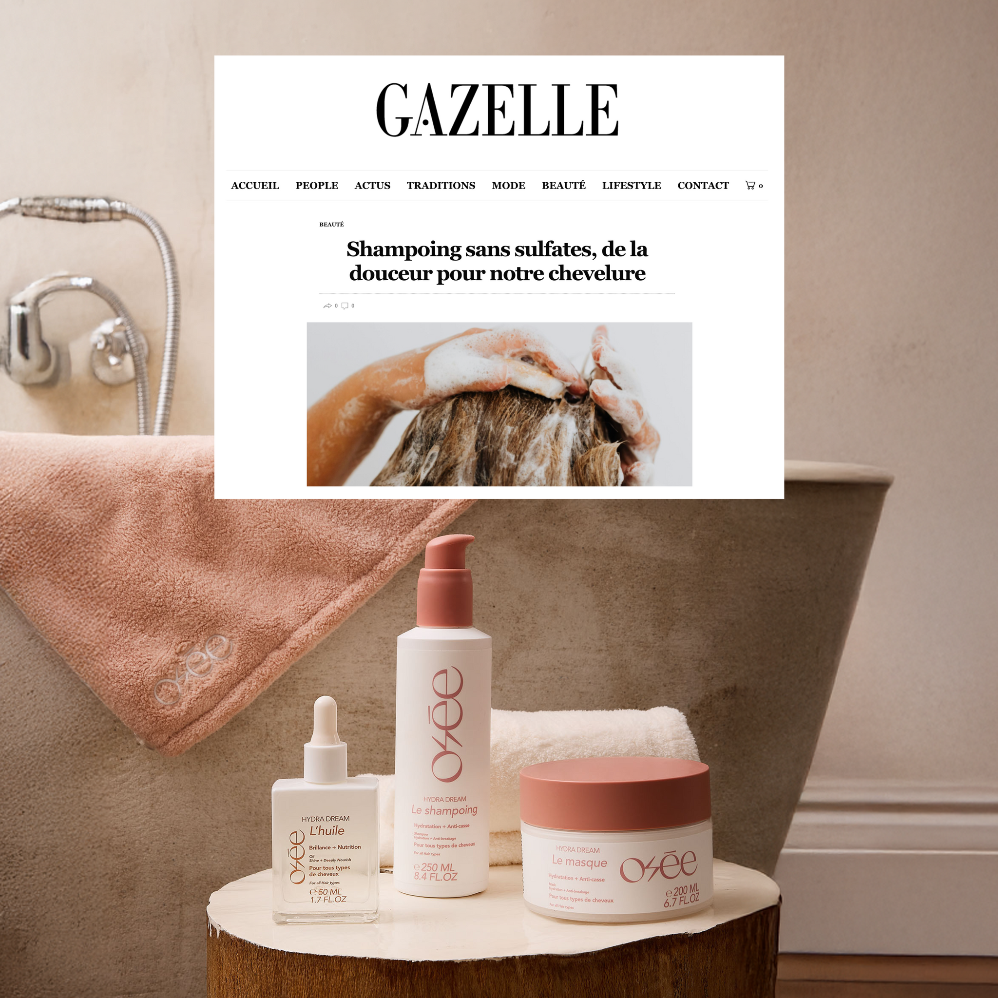 Gazelle X Osée shampoing